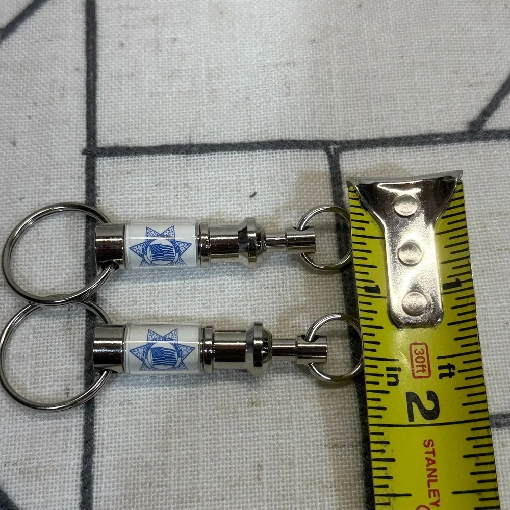 Unbranded CPO Foundation Keychain Set OS Silver Blue Star‎ Valet Pull Apart 2pc